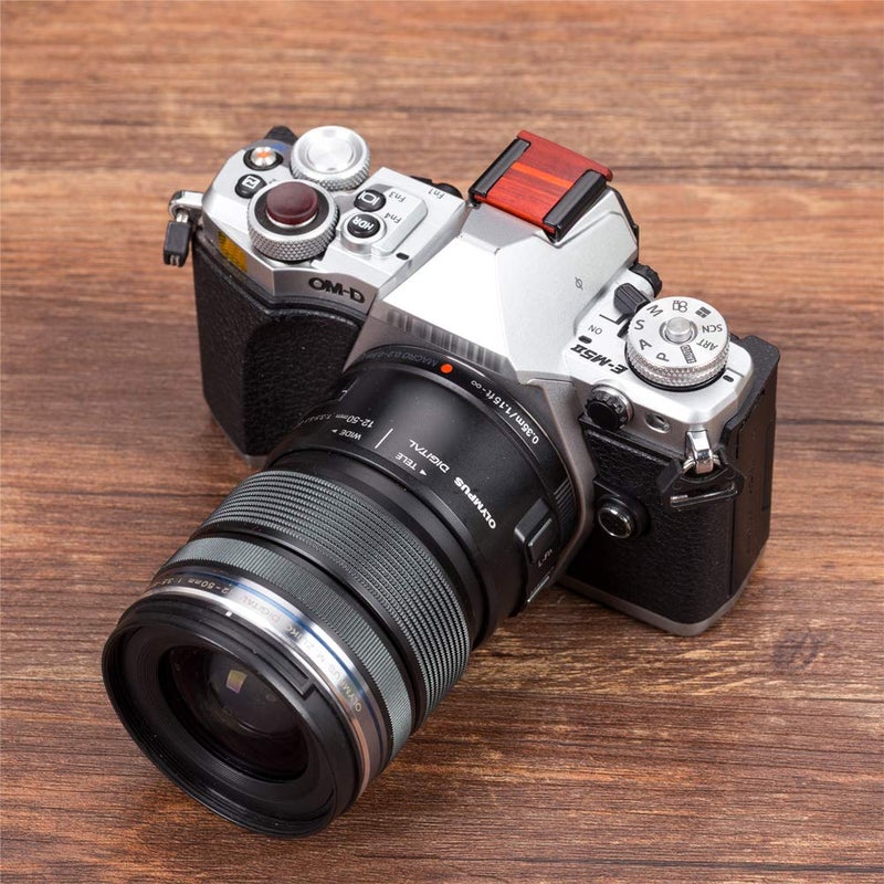 VKO Wood Camera Hot Shoe Cover Compatible with X-T30 X-T100 X-H1 X-T20 X100F X-T10 X-T3 X-T2 X-PRO2 X-PRO1 X-E3 X-A2 X-A5 X100T X100S X30 X70 Cameras Hot Shoe Protector Cap 1 PCS Red - Image 4